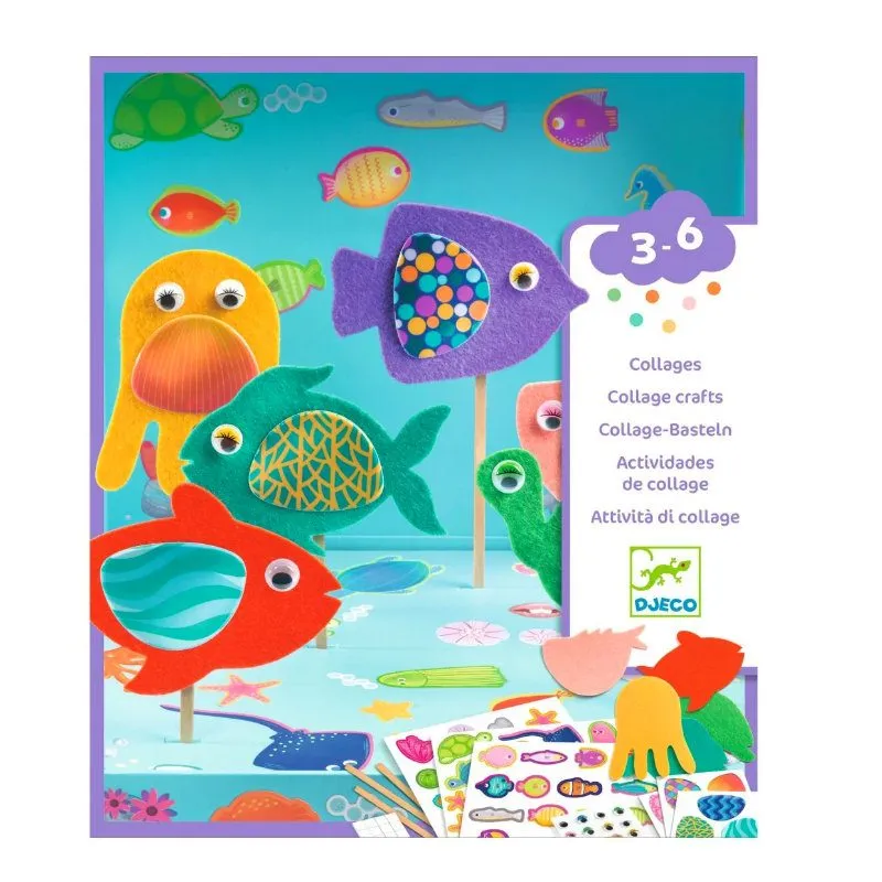 Djeco Collagefrutsels Vrolijk Aquarium