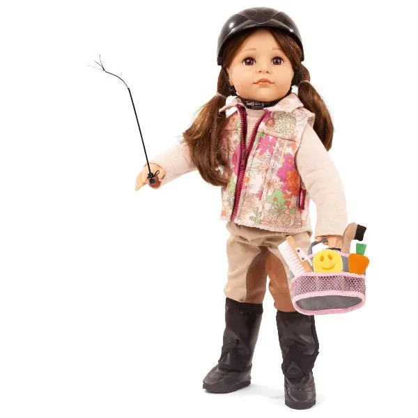 Götz -“Hannah loves horseback riding”, bruin haar, bruine ogen, 50 cm