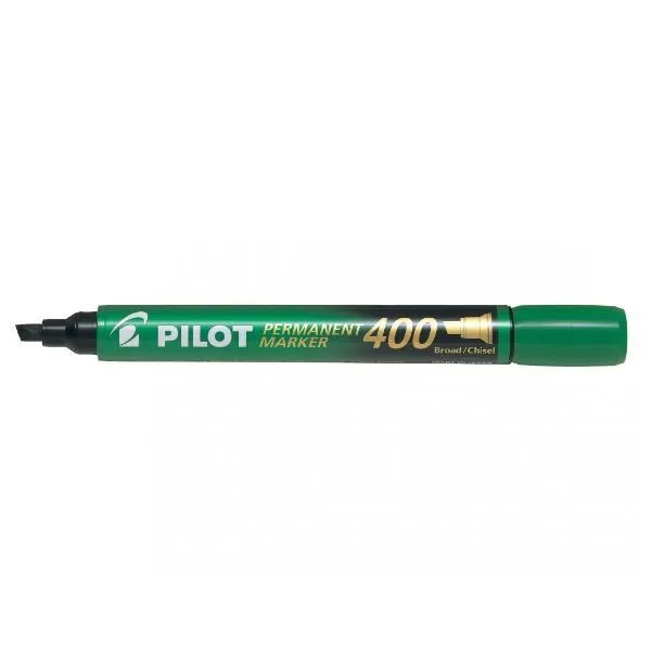 Pilot – Permanent Marker 400 Groen (Brede beitelpunt)