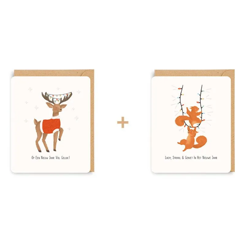Wenskaarten Doosje van 8st Little Stories 29