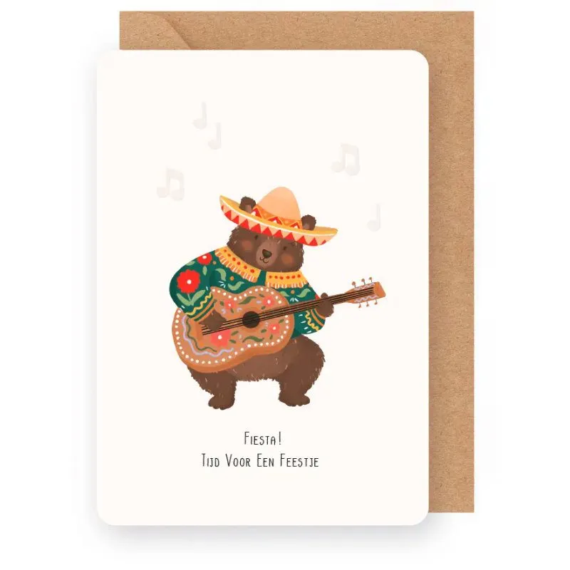 Wenskaart – Little Stories FIESTA! TIJD VOOR EEN FEESTJE