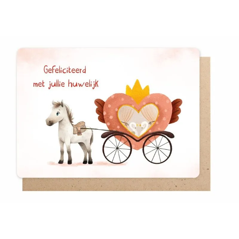 Wenskaart - Daydream GEFELICITEERD MET JULLIE HUWELIJK
