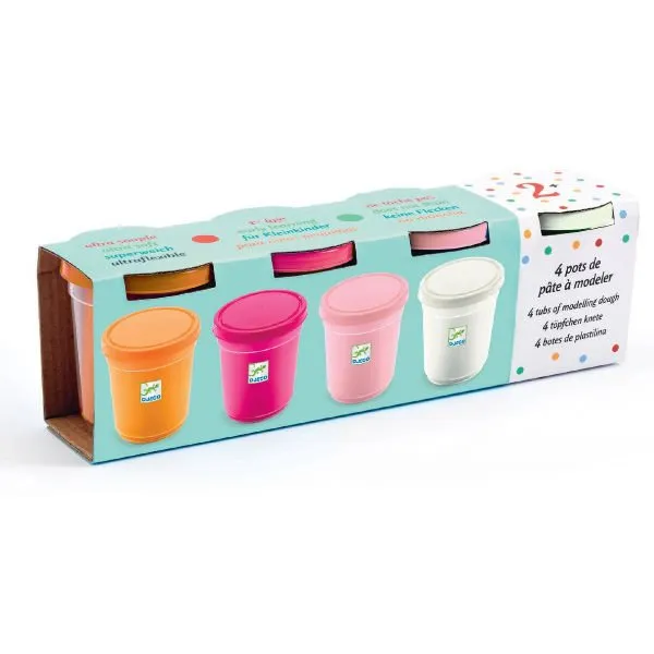 Djeco – 4 Potjes Boetseerklei Sweet