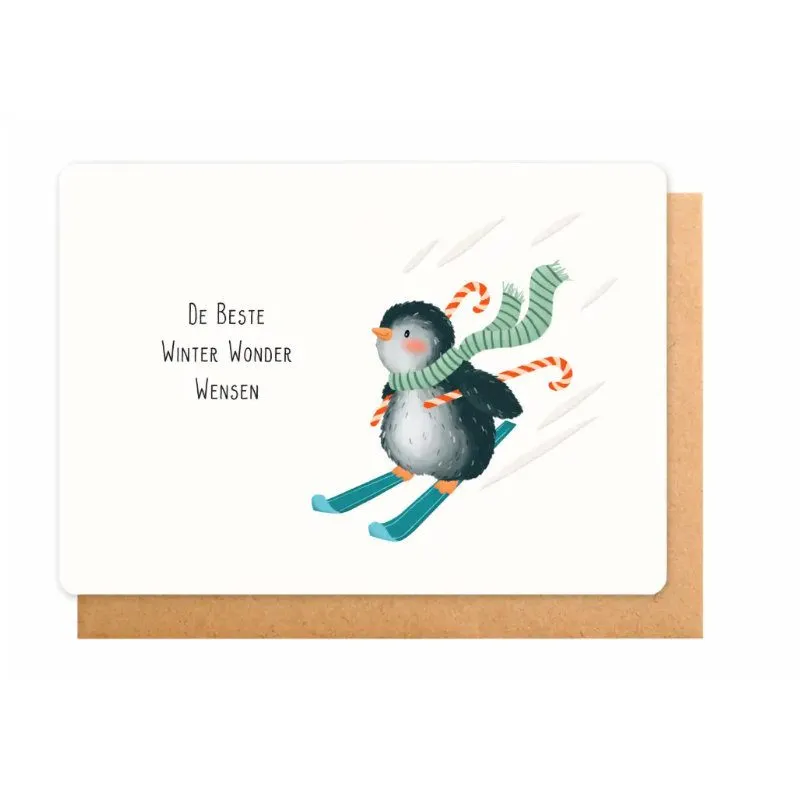 Wenskaart Little Stories DE BESTE WINTER WONDER WENSEN