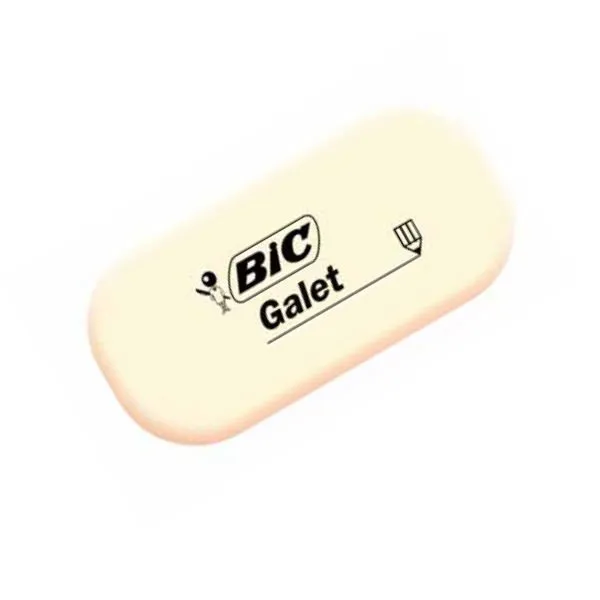 Witte, ovalen gom ‘Galet’