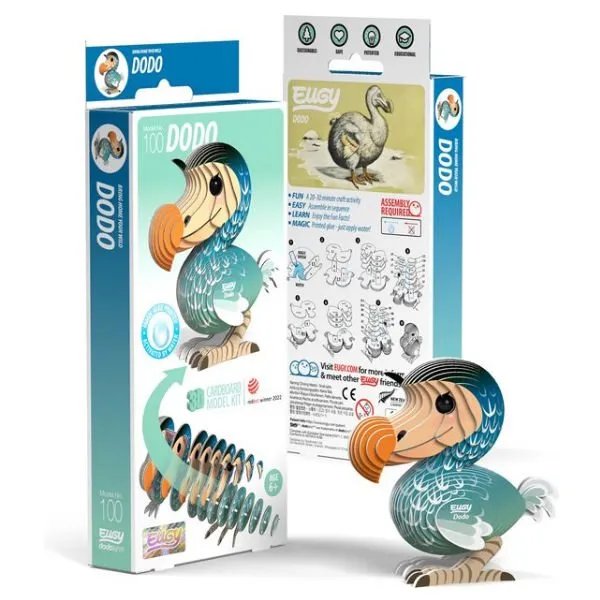 Eugy 3D cardboard model kit – Dodo