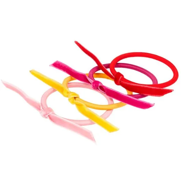 Souza – Haarelastiek Camilla roze, fuchsia, oker, rood