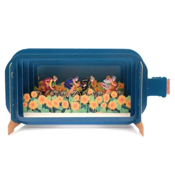 Wenskaart Message in a Bottle Kaart – Cycling
