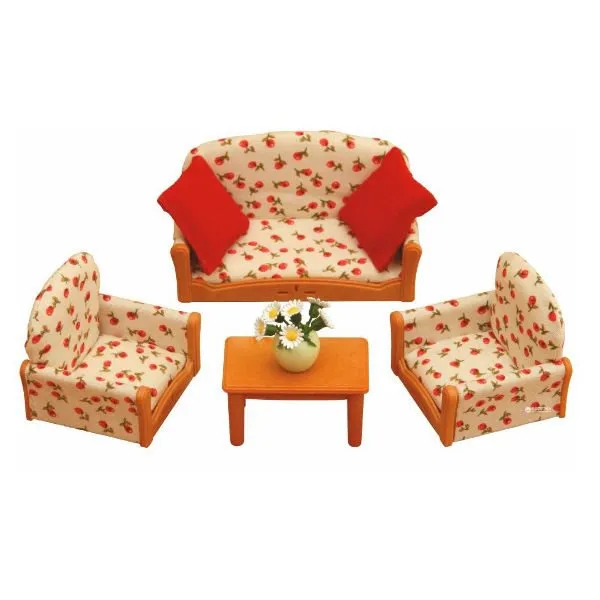 Sylvanian Families – Sofa met 2 Zetels en Lange Tafel