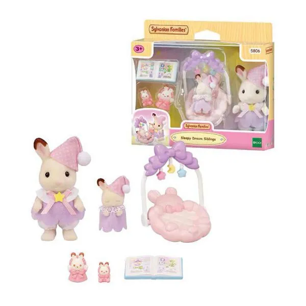 Sylvanian Families – Slaperige Droomset Broer en Zus