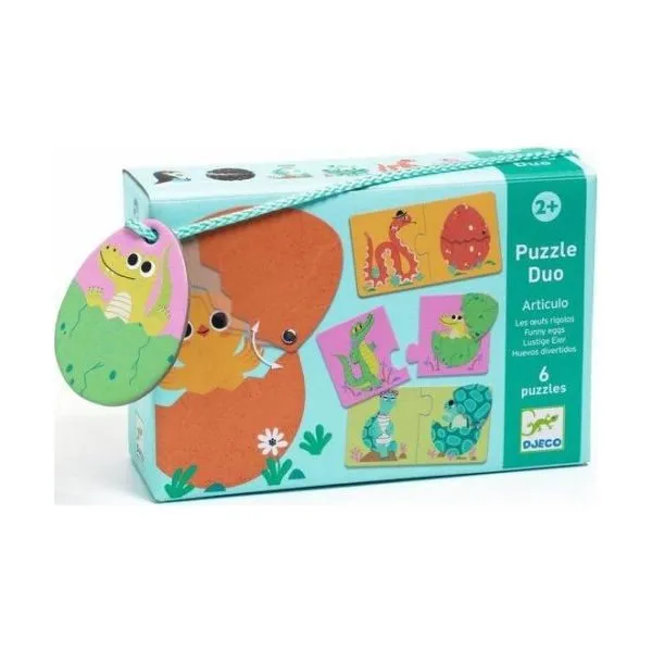Djeco – Duo Puzzel Grappige Eieren