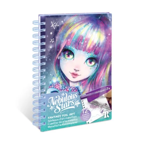 Nebulous stars – Small creative book – Fantasia glitter folie