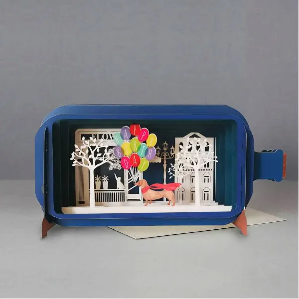 Wenskaart Message in a Bottle Kaart – Happy Birthday