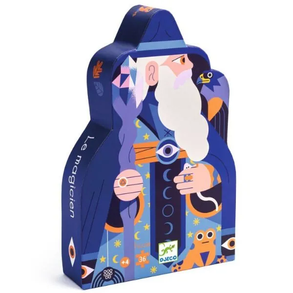 Puzzel Djeco – De Goochelaar en de Kristallen Scepter 36st