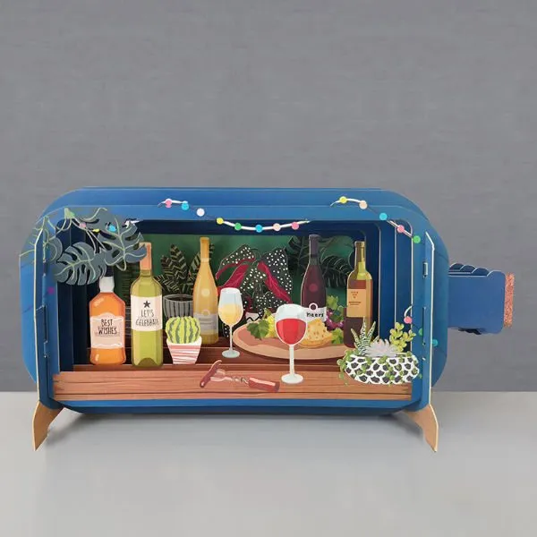 Wenskaart Message in a Bottle Kaart – Drink