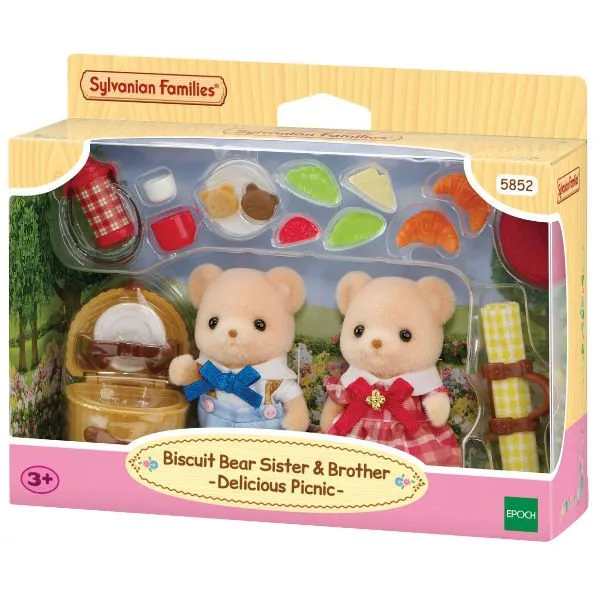 Sylvanian Families – Biscuit Beer Zus & Broer Picknickset