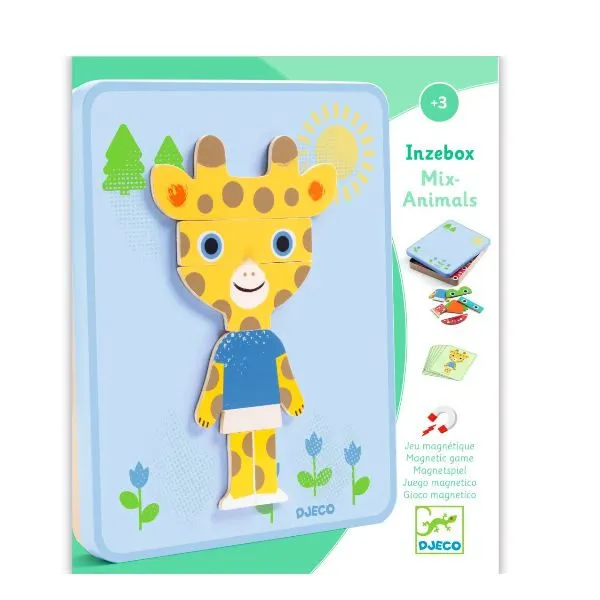 Djeco – Inzebox Mix Dieren Magneetdoos