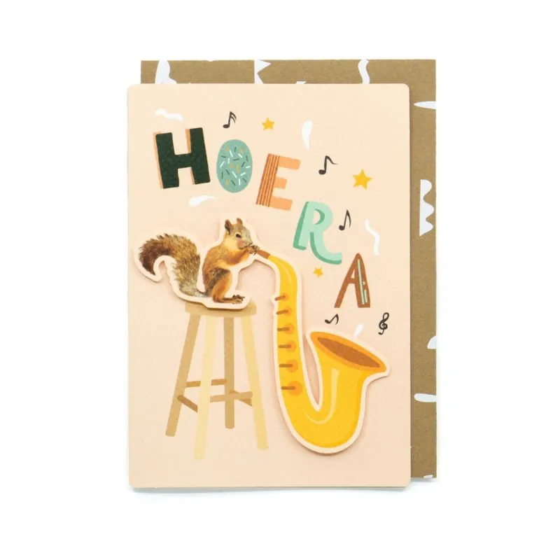 Wenskaart – Loulou HOERA