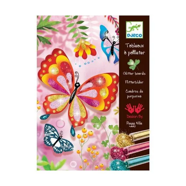 Djeco – Glitterschilderijen Vlinders
