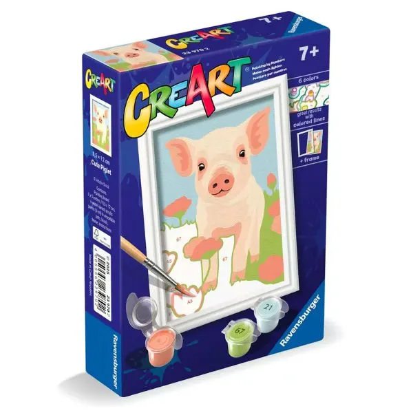 CreArt schilderen op nummer – Cute Varkentje