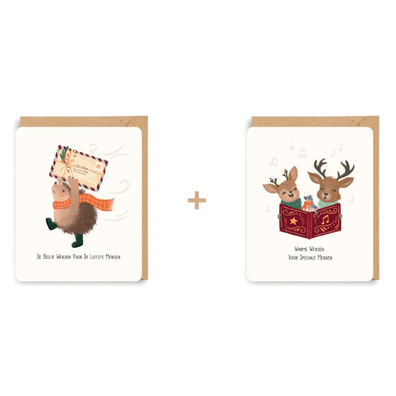 Wenskaarten Doosje van 8st Little Stories 37