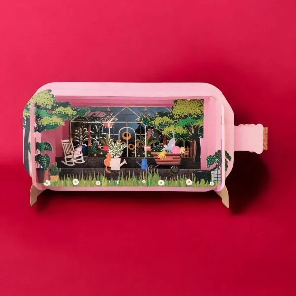 Wenskaart Message in a Bottle Kaart – Greenhouse