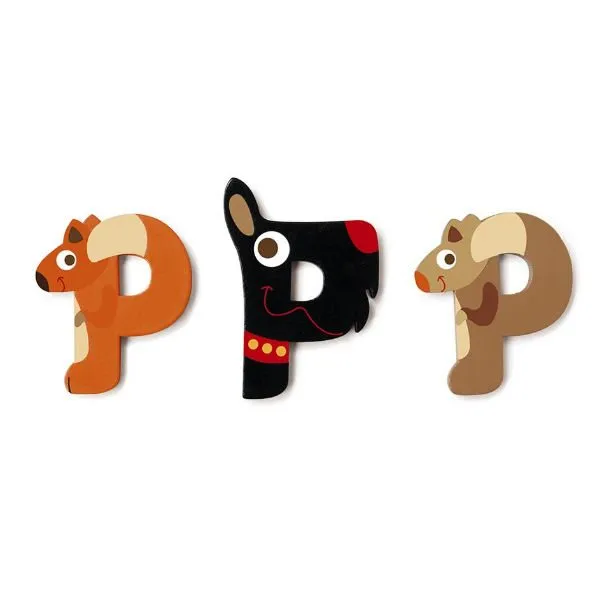 Scratch Houten letter P