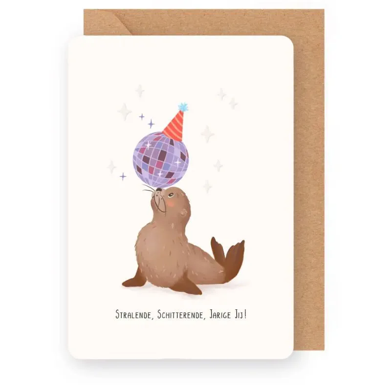 Wenskaart – Little Stories STRALENDE, SCHITTERENDE, JARIGE JIJ!