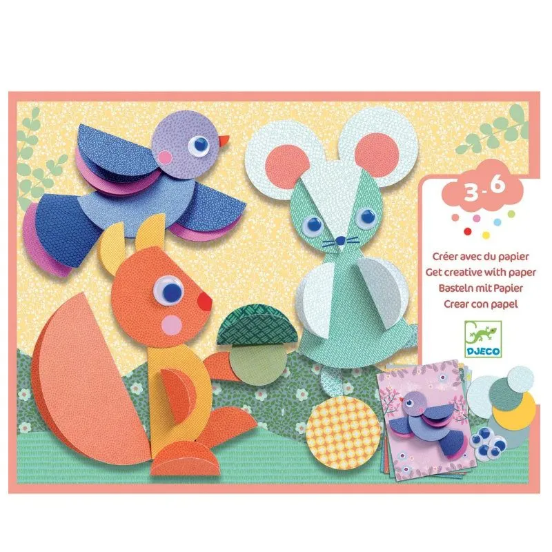 Djeco - Creatief met Papier Rondjes en Rondjes