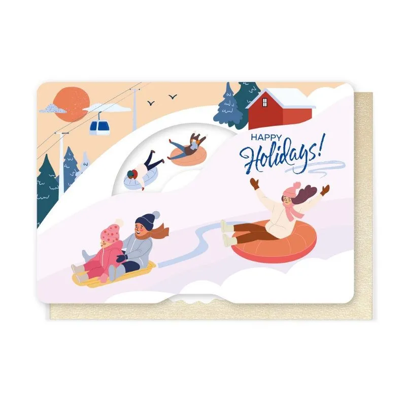 Wenskaart A Slide Story HAPPY HOLIDAYS