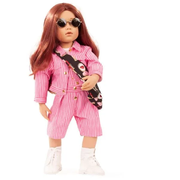 Götz – Happy Kidz, “Laura”, rood-bruin haar, bruine ogen, 50 cm