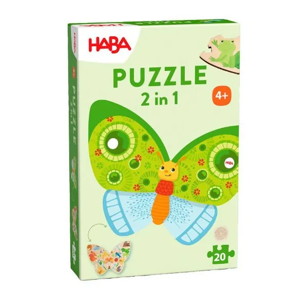 Haba – Puzzel 2in1 Vlinder 20st