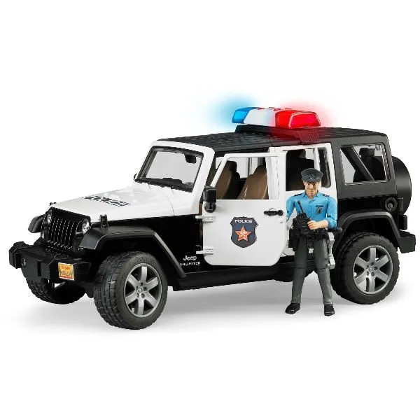 Bruder – Jeep Wrangler Unlimited Rubicon Politieauto met Agent