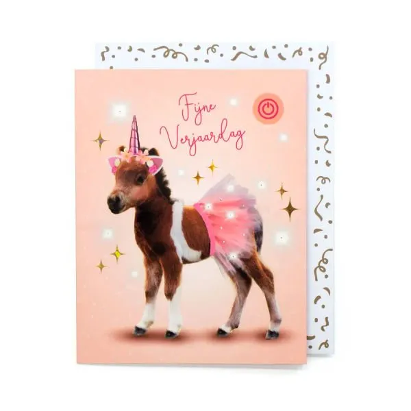 Muziekkaart – Fijne Verjaardag Pony