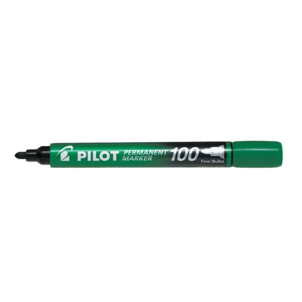 Pilot – Permanent Marker 100 Groen (Fijne punt)