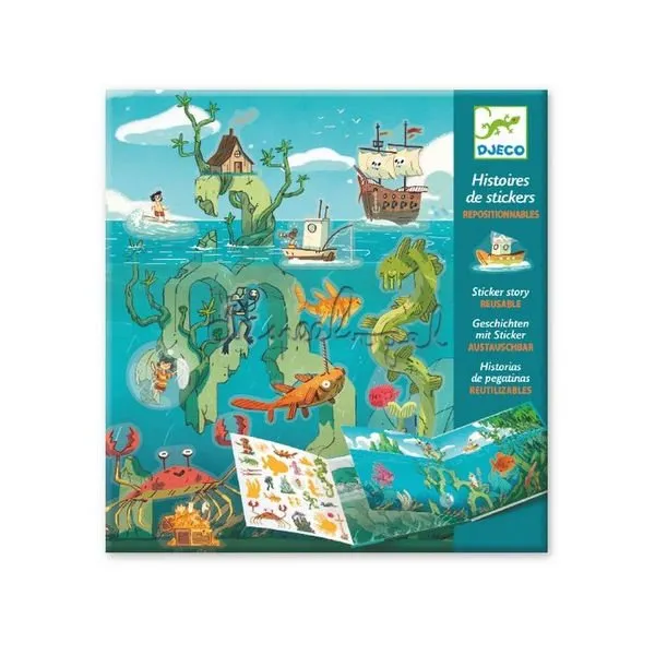 Djeco – Stickerverhalen, avonturen op zee