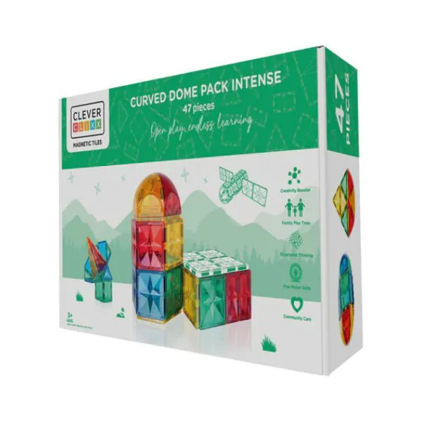 Cleverclixx – Curved Dome Pack Intense 47 Stuks