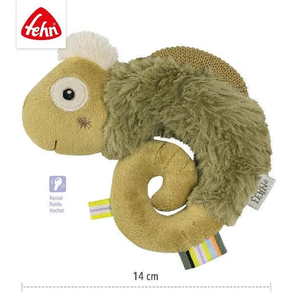 Fehn – Grijpspeeltje Rammelaar Kameleon