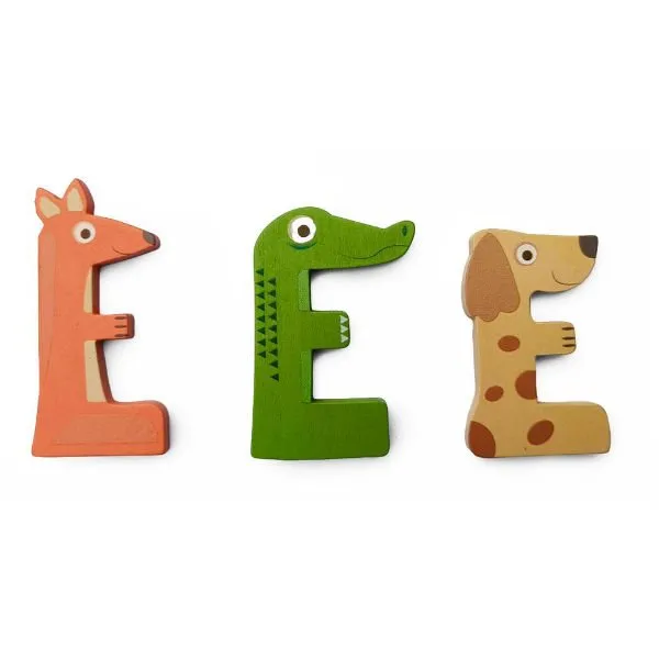 Scratch Houten letter E