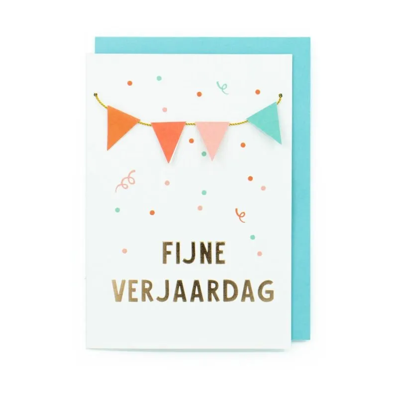 Wenskaart – Paper Party FIJNE VERJAARDAG