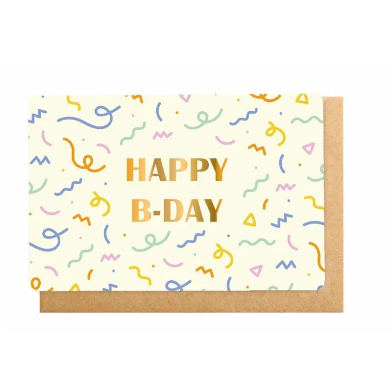 Wenskaart – Bloomblush HAPPY B-DAY