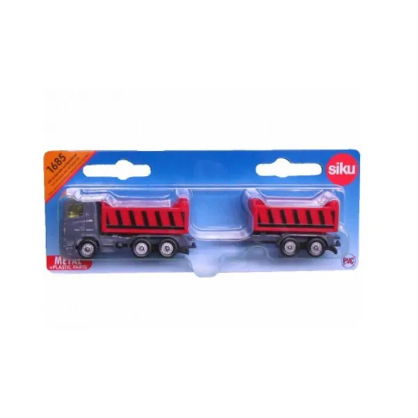 Siku – Truck with dumper body and tipping trailer