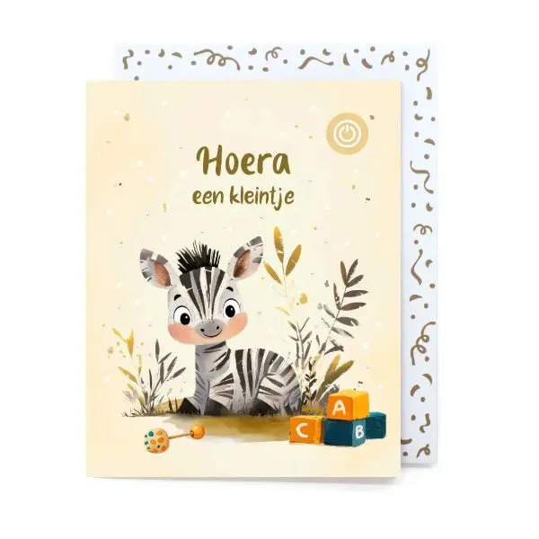 Muziekkaart – Hoera een Kleintje
