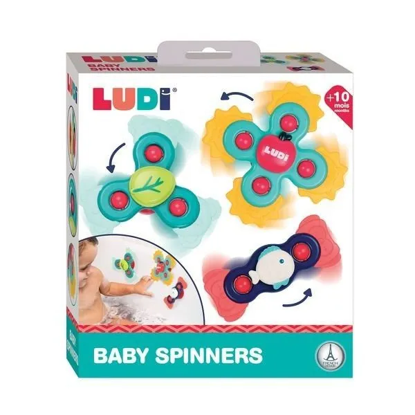 LUDI – Baby Spinners Dierenthema (3 stuks)