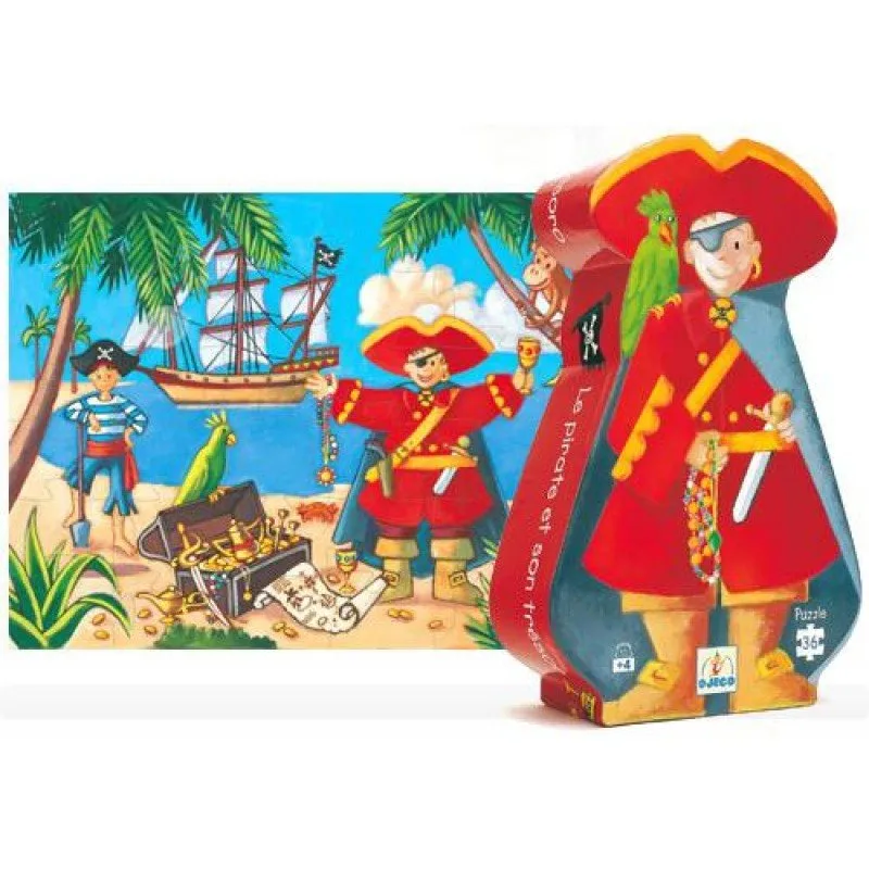 Djeco – Puzzel Piraat 36 st