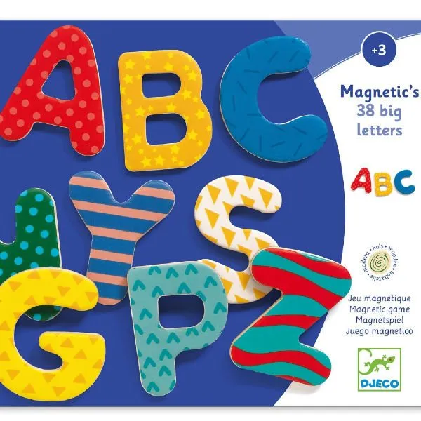 Djeco – Grote Magnetische Letters – 38 stuks