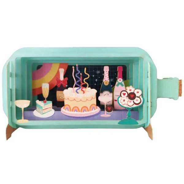 Wenskaart Message in a Bottle Kaart – Cakes