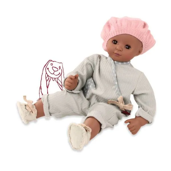 Götz – Maxy-Muffin, “Avocado”, Afro, zonder haar, slaapogen, 42 cm