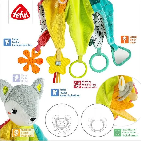 Dobabydoo – activiteitenknuffel Vosje Deluxe