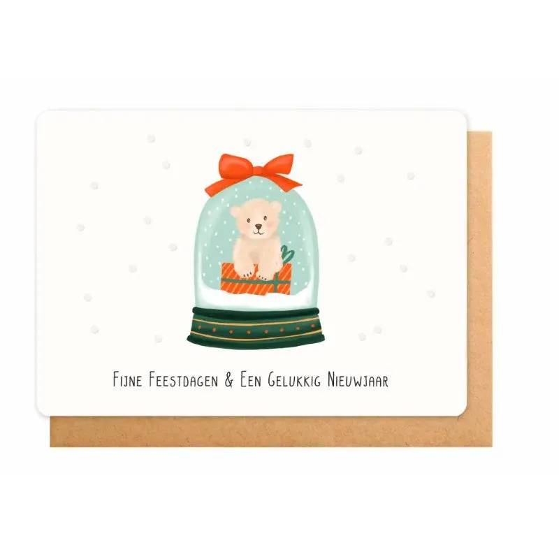 Wenskaart Little Stories FIJNE FEESTDAGEN & EEN GELUKKIG NIEUWJAAR